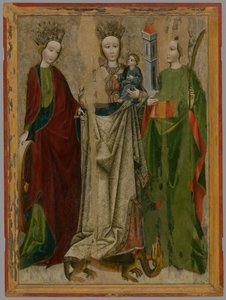 Madonna on the Dragon between Saint Catherine and Barbara