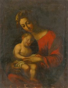 Madonna with Sleeping Jesus by Unbekannt
