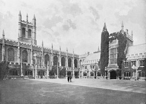 Magdalen College-Cloister and Bell and Founders Towers