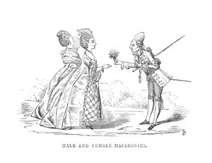 Male and Female Macaronies by Unbekannt