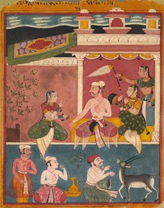Malkaus Raga, from Ragamala, c. 1610 by Unbekannt