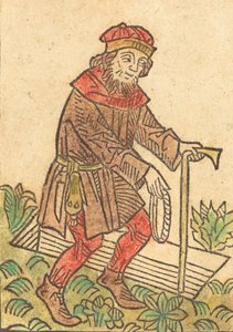 Man Walking Towards a Grave