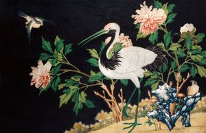 Manchurian Crane in a Chinese landscape, 18th century
