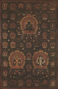 Mandala of Vajradhara, Manjushri and Sadakshari-Lokeshvara