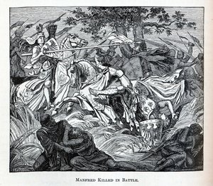 Manfred Killed in Battle by Unbekannt