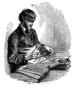 Manufacturing pencils, 1872 by Unbekannt