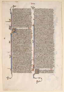 Manuscript Leaf from a Bible by Unbekannt