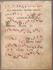 Manuscript Leaf, from a Gradual, Italian by Unbekannt