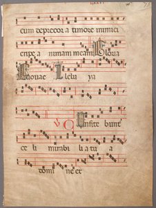 Manuscript Leaf, from a Gradual by Unbekannt
