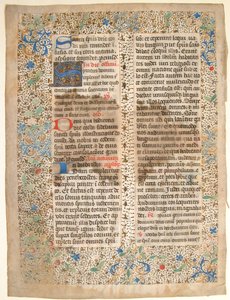Manuscript Leaf from a Missal, mid-15th century