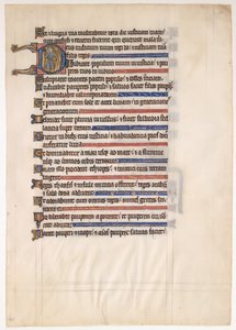Manuscript Leaf from a Royal Psalter by Unbekannt