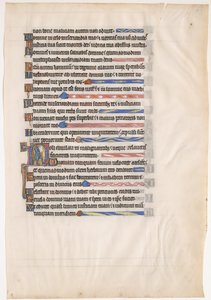Manuscript Leaf from a Royal Psalter (13th century) by Unbekannt