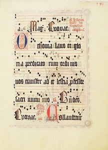 Manuscript Leaf, from an Antiphonary, German by Unbekannt
