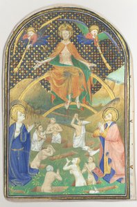 Manuscript Leaf with the Last Judgment, from a Book of Hours, French by Unbekannt