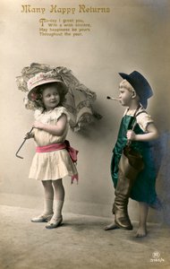 Many Happy Returns, birthday card by Unbekannt