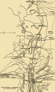 Map Illustrating the Eastward Move from Eerstefabrieken to Middelburg by Unbekannt