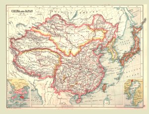 Map of China and Japan by Unbekannt