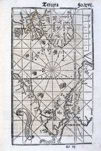 Map of Europe, Africa, and the Americas by Unbekannt