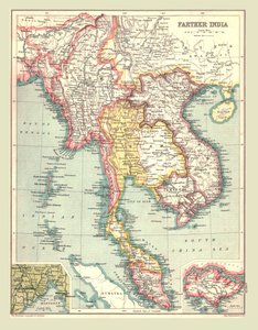 Map of Farther India by Unbekannt