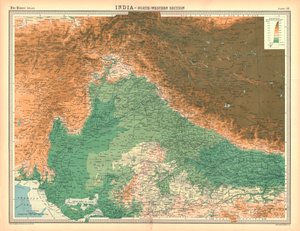 Map of India - North Western Section by Unbekannt