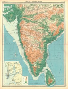 Map of India - Southern Section by Unbekannt