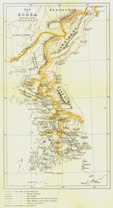 Map of Korea, 1903 by Unbekannt