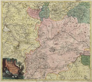 Map of Moscow Governorate and Parts of Nearest Provinces