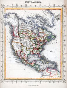 Map of North America by Unbekannt