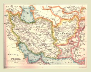 Map of Persia by Unbekannt