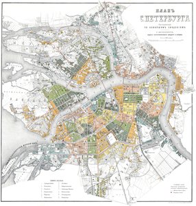 Map of Petersburg by Unbekannt