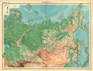 Map of Siberia by Unbekannt