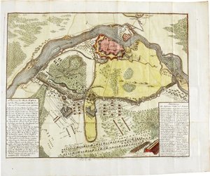 Map of the Battle at Narva by Unbekannt