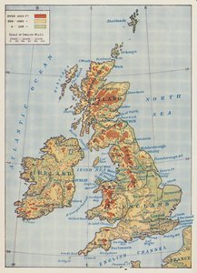 Map of the British Isles, 1910
