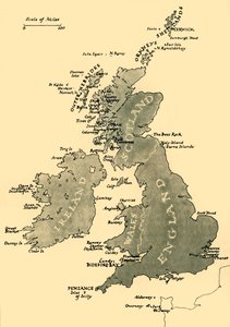 Map of the British Isles, 1946 by Unbekannt