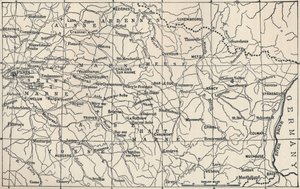 Map of the Field of Operations in 1814 by Unbekannt