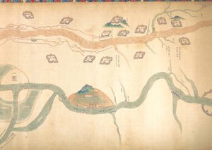Map of the Grand Canal from Beijing to the Yangzi River