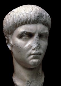 Marble portrait bust of the Roman Emperor Nero by Unbekannt