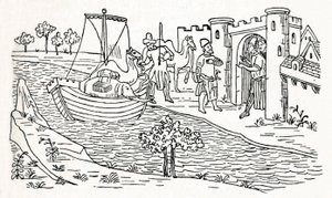 Marco Polo Lands at Ormuz by Unbekannt