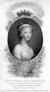 Marie-Therese-Charlotte de Bourbon, Duchess of Angouleme and Dauphine of France by Unbekannt