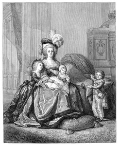 Marie Antoinette and Her Children by Unbekannt