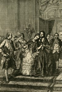 Marie Antoinette Taking Leave of the Mother by Unbekannt