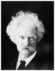 Mark Twain, American novelist, in his later years, c. 1890s