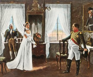 Meeting of Queen Louise and Napoleon I in Tilsit, 6 July 1807, 1936