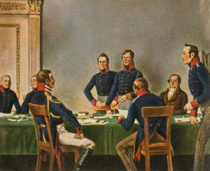 Meeting of the Reorganisation Commission in Königsberg, 9 July 1807 by Unbekannt
