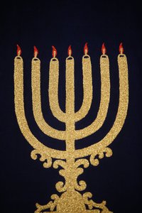 Menorah in Stadttempel Synagogue, Vienna, Austria