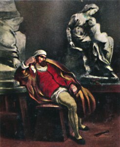 Michelangelo - Painting by Delacroix by Unbekannt