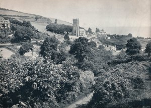 Minehead - View of the Village and Church, 1895 by Unbekannt