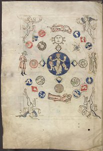 Miniature Annus from Liber Scivias by Hildegard of Bingen by Unbekannt