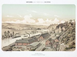 Mining, Metal Ores Zinc Works, Flone, Belgium by Unbekannt