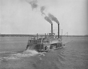Mississippi River Steamer, c1897